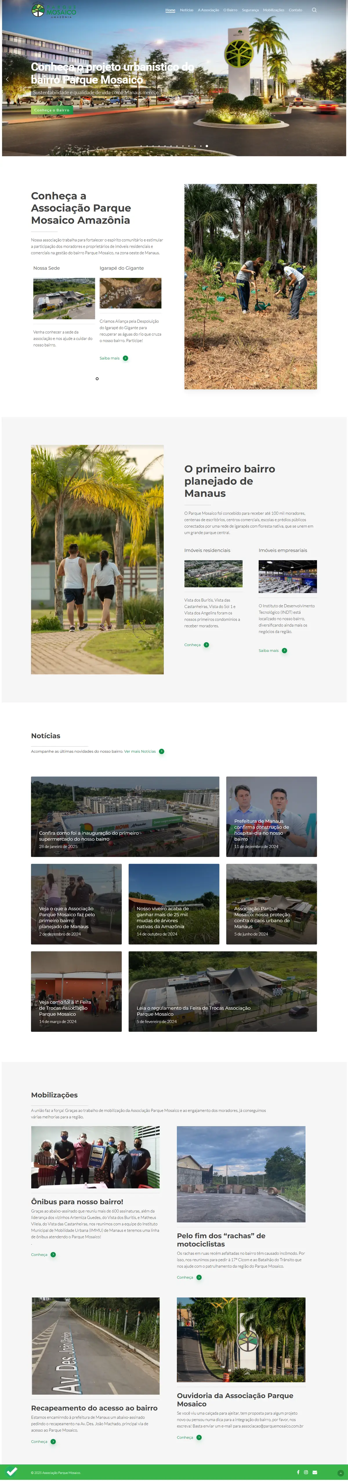 Parque Mosaico: Home