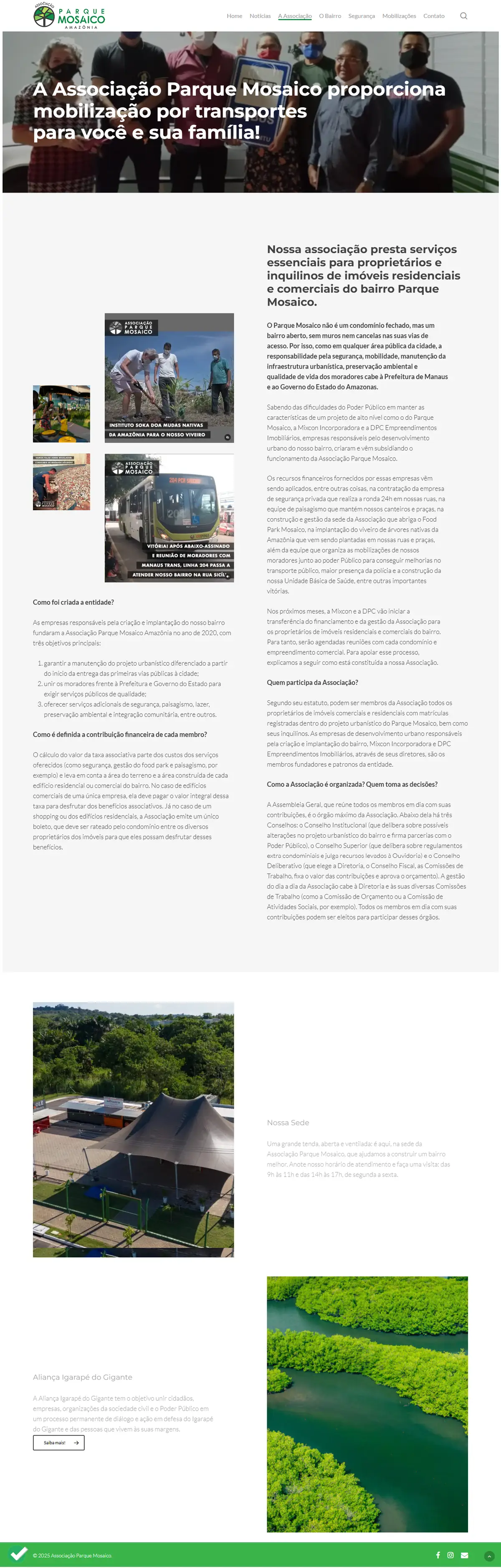 Parque Mosaico: Sobre
